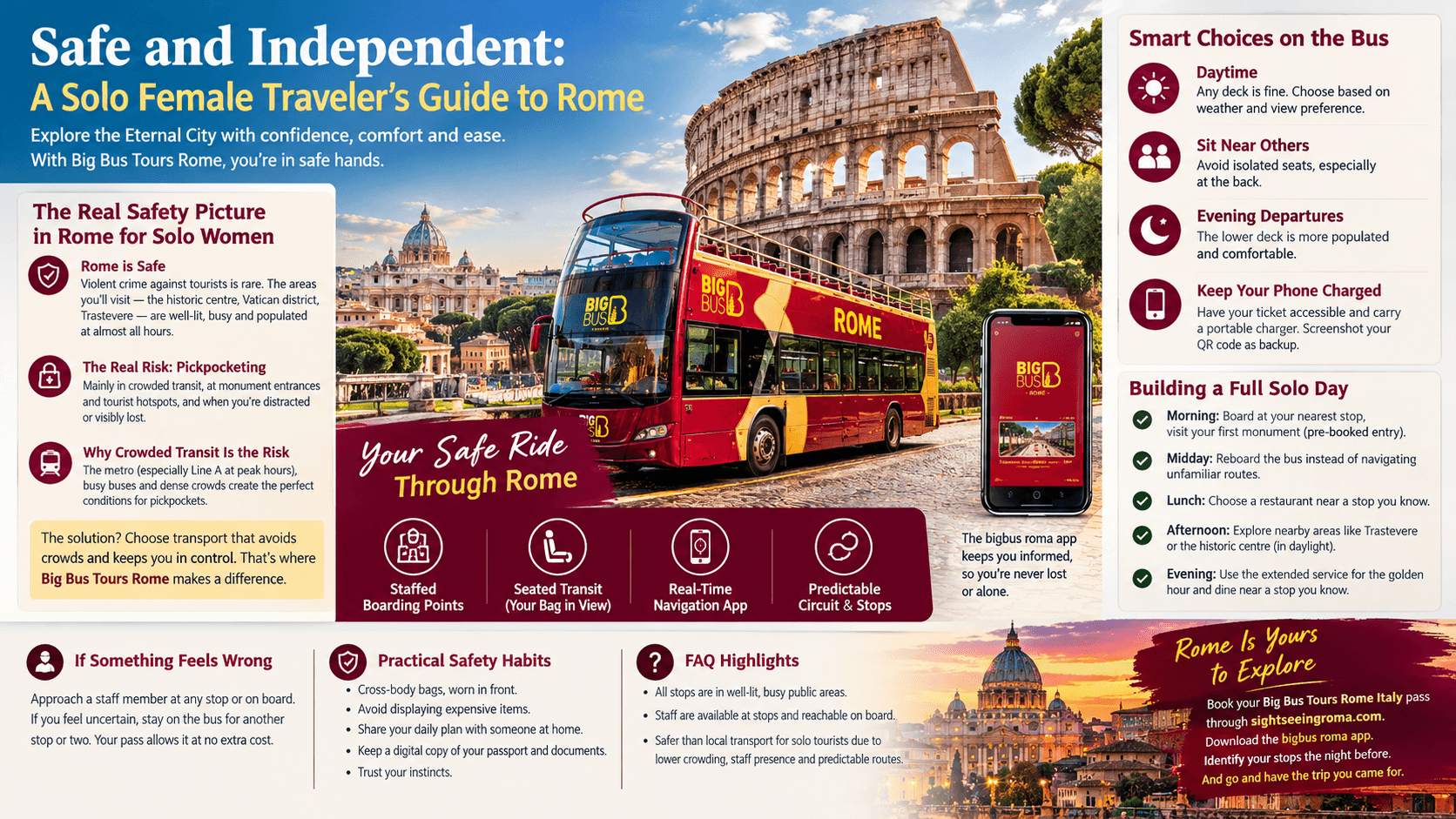Safe and Independent: A Solo Female Traveler's Guide to Rome